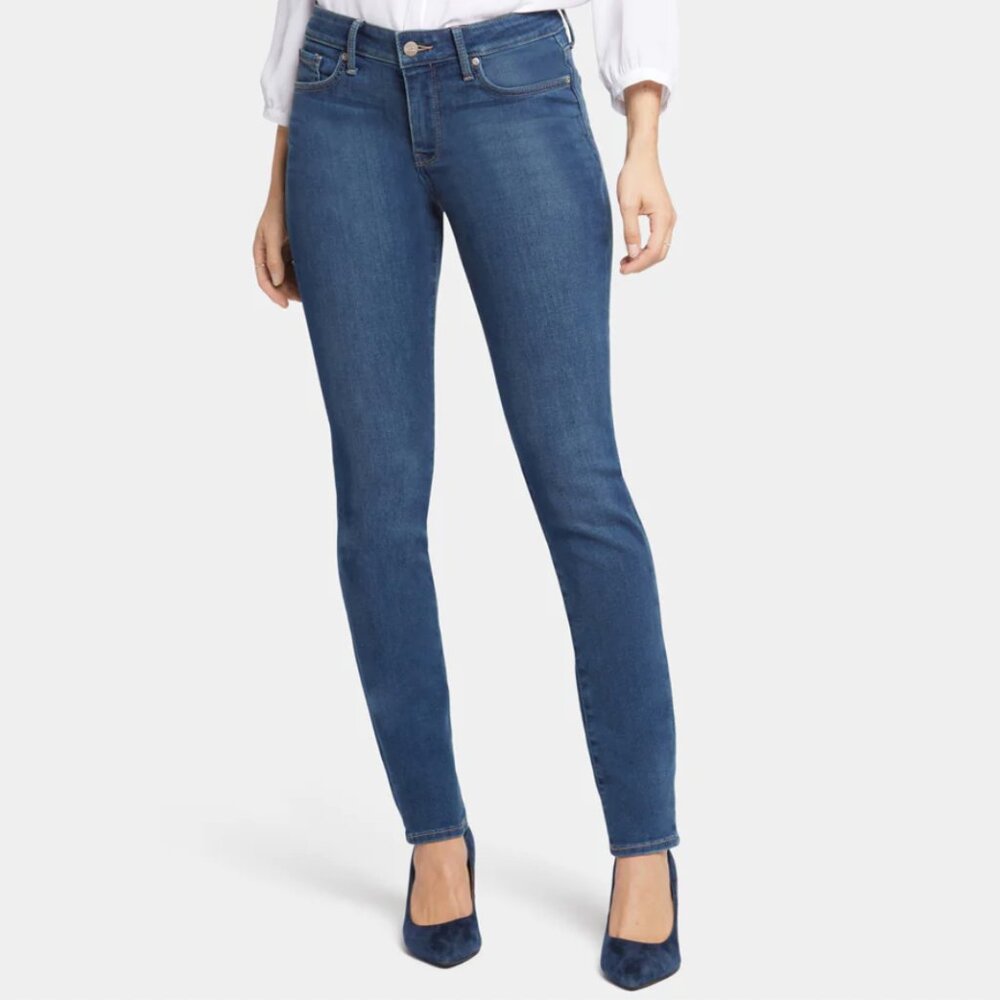 NYDJ Alina Skinny Ankle Jeans, Plus Size, with Raw Hems, 16W